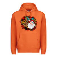 Carrot texas santa wood slice ornament Premium Hoodie - JahusDesignShop