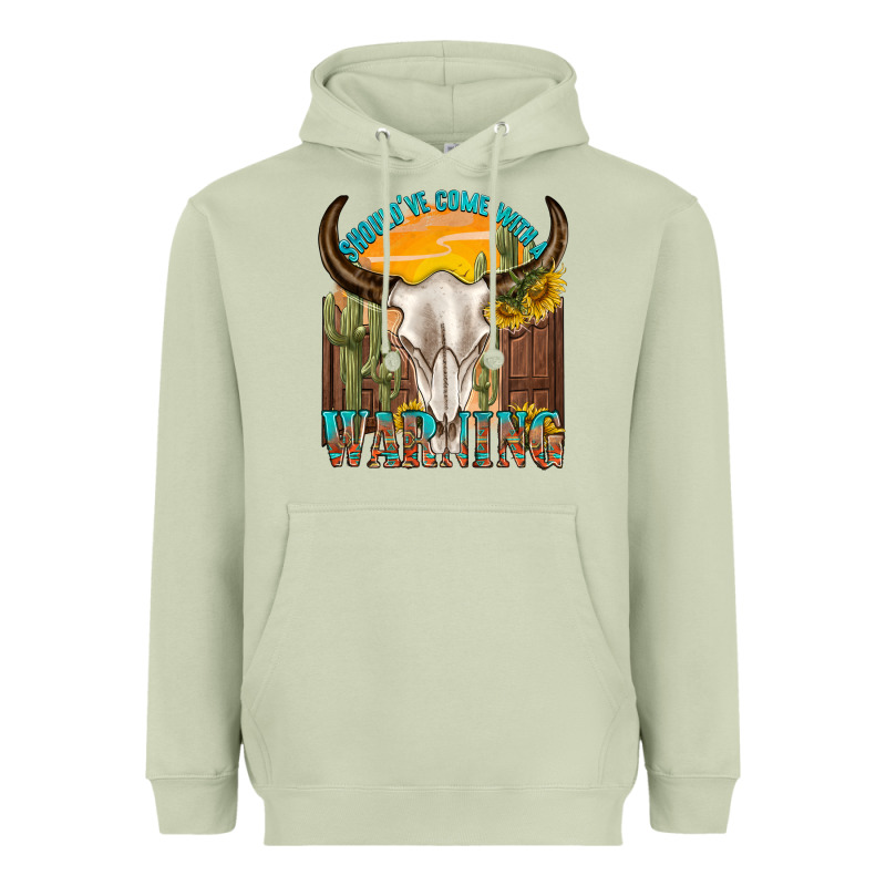 Shouldve Come With A Warning Heavyweight Hoodie by texasbilliewilder | Teevron