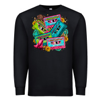 Black 90's country cassette tapes Premium Sweatshirt - Zillion Design Studio
