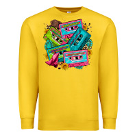 Lemon 90's country cassette tapes Premium Sweatshirt - Zillion Design Studio