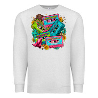 Oatmeal Heather 90's country cassette tapes Premium Sweatshirt - Zillion Design Studio