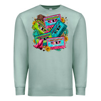 Seafoam 90's country cassette tapes Premium Sweatshirt - Zillion Design Studio