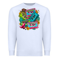 White 90's country cassette tapes Premium Sweatshirt - Zillion Design Studio