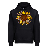 Black sunflower leopard Urban Hoodie - JahusDesignShop
