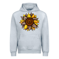 Heather Grey sunflower leopard Urban Hoodie - JahusDesignShop
