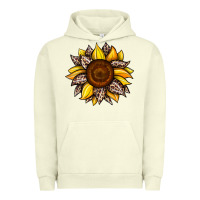 Pigment Pistachio sunflower leopard Urban Hoodie - JahusDesignShop