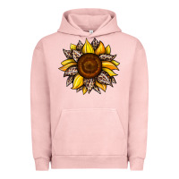 Pigment Salmon sunflower leopard Urban Hoodie - JahusDesignShop