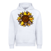 White sunflower leopard Urban Hoodie - JahusDesignShop