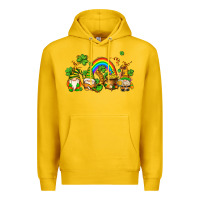Lemon st patricks gnomes with rainbow Premium Hoodie - AdoDesignShop