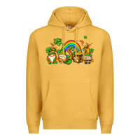 Mustard st patricks gnomes with rainbow Premium Hoodie - AdoDesignShop