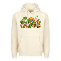 Sandshell st patricks gnomes with rainbow Premium Hoodie - AdoDesignShop
