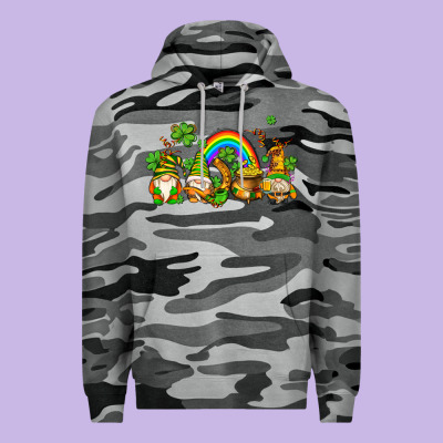 St Patricks Gnomes With Rainbow Premium Hoodie Designed By Adodesignshop