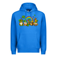 True Royal st patricks gnomes with rainbow Premium Hoodie - AdoDesignShop