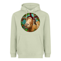Matcha Farm Goat Christmas Heavyweight Hoodie - RanaPortraitStore
