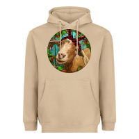 Mushroom Farm Goat Christmas Heavyweight Hoodie - RanaPortraitStore