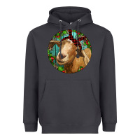 Smoke Farm Goat Christmas Heavyweight Hoodie - RanaPortraitStore