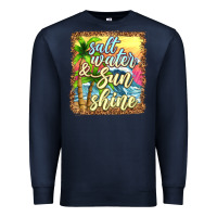 Navy salt water and sunshine Premium Sweatshirt - texasbilliewilder