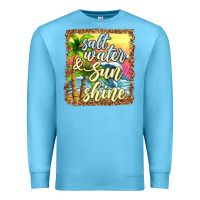 Ocean Blue salt water and sunshine Premium Sweatshirt - texasbilliewilder