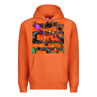 Carrot halloween witch hats leopard seamless pattern Premium Hoodie - BundleAndBundleShop