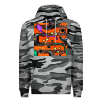Slate Camo halloween witch hats leopard seamless pattern Premium Hoodie - BundleAndBundleShop