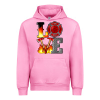 Fuchsia Pink firefighter love Urban Hoodie - Artiststas
