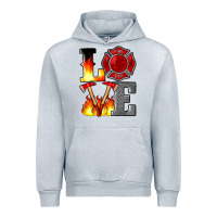 Heather Grey firefighter love Urban Hoodie - Artiststas