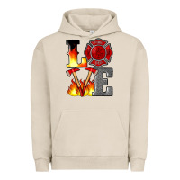Pigment French Oak firefighter love Urban Hoodie - Artiststas