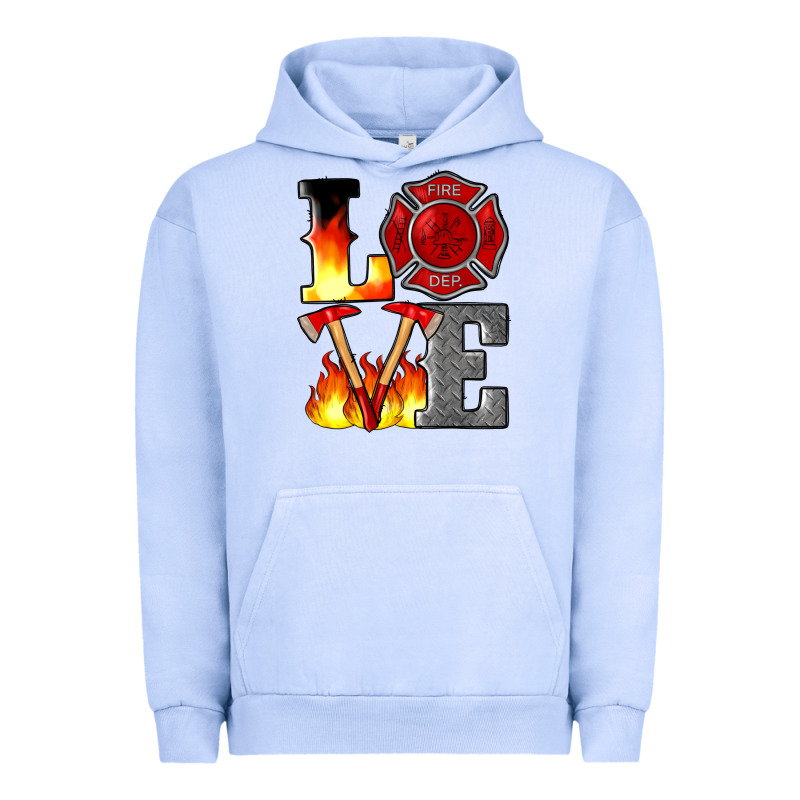 Firefighter Love Urban Hoodie by Artiststas | Teevron