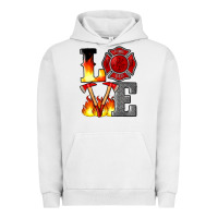 Pigment Lunar Rock firefighter love Urban Hoodie - Artiststas