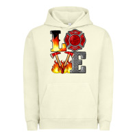 Pigment Pistachio firefighter love Urban Hoodie - Artiststas