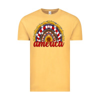 Vintage Mustard america sunflower rainbow Vintage Tee - Artiststas