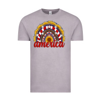 Vintage Zinc america sunflower rainbow Vintage Tee - Artiststas