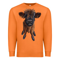 Carrot highland cow calf Premium Sweatshirt - RanaPortraitStore
