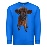 True Royal highland cow calf Premium Sweatshirt - RanaPortraitStore