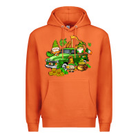 Carrot st patricks gnomes  with farm truck Premium Hoodie - AdoDesignShop