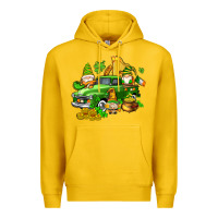 Lemon st patricks gnomes  with farm truck Premium Hoodie - AdoDesignShop