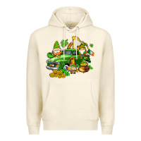 Sandshell st patricks gnomes  with farm truck Premium Hoodie - AdoDesignShop