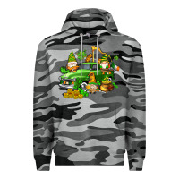 Slate Camo st patricks gnomes  with farm truck Premium Hoodie - AdoDesignShop