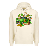 Tofu st patricks gnomes  with farm truck Premium Hoodie - AdoDesignShop