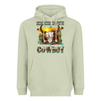 Matcha simmer down cowboy Heavyweight Hoodie - texasbilliewilder