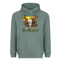Sage simmer down cowboy Heavyweight Hoodie - texasbilliewilder