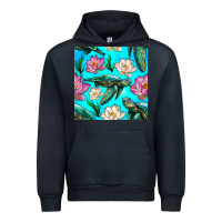Navy sea turtle seamless pattern Urban Hoodie - BundleAndBundleShop