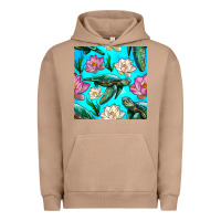 Pigment Burro sea turtle seamless pattern Urban Hoodie - BundleAndBundleShop