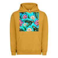 Pigment Peanut Butter sea turtle seamless pattern Urban Hoodie - BundleAndBundleShop