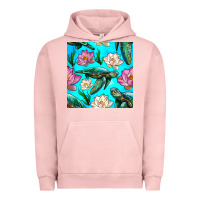 Pigment Salmon sea turtle seamless pattern Urban Hoodie - BundleAndBundleShop