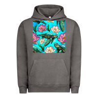 Pigment Tornado sea turtle seamless pattern Urban Hoodie - BundleAndBundleShop