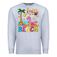 Heather Grey salty beach Premium Sweatshirt - texasbilliewilder