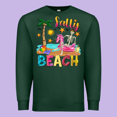 Salty Beach Premium Sweatshirt Designed By Texasbilliewilder