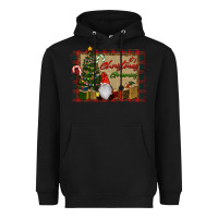 Black It's Christmas Gnomes Heavyweight Hoodie - RanaPortraitStore