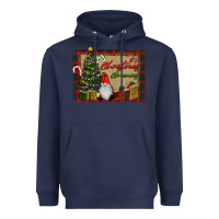 Navy It's Christmas Gnomes Heavyweight Hoodie - RanaPortraitStore